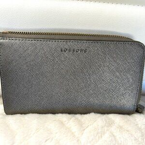 Lo & Sons Magnolia Leather Wallet, Graphite